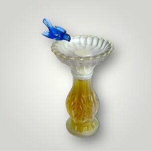 Vintage Avon Bird Bath with Blue Bird